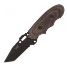 Smokies, Wood Handle, Black Blade, Plain, w/Hard Sheath