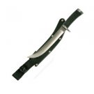 Pirate Dagger, Black Handle, Plain, w/Sheath
