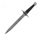 The House of Borgia, Etched Damascus Blade, w/Scabbard
