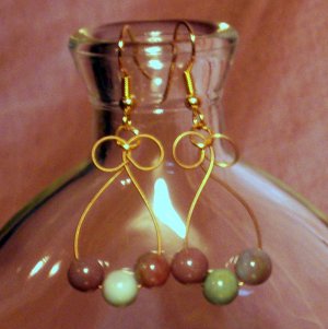 "G String Fancy Jasper Earrings" 12