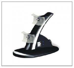 Blue LED Dual Charger Controller Stand Charging FOR PS3  free shipping
