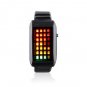 28-LED 3-Color-Light Metal Band Mens Fashion Wrist Watch(Black)   free shipping