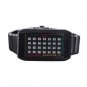 28-LED 3-Color-Light Metal Band Mens Fashion Wrist Watch(Black) free shipping