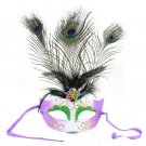 Peacock Feather Glitter Eye Mask Dress-up for Masquerade Party Ball Halloween free shipping