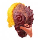 Halloween Funny Cock Head Animal Mask Latex Rubber with Wool for All Saint's Day  free shipping