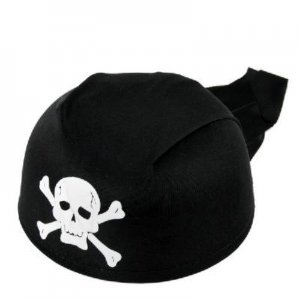 Full Skull Halloween Pirate Hat Cap w/Rear Fringes Masquerade Costume free shipping