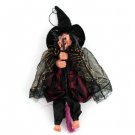 Magic laughing Witch Broom w/ LED Eyes Halloween Toy for Kids free shipping