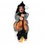 Magic laughing Witch Broom w/ LED Eyes Halloween Toy for Kids free shipping