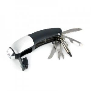7 in 1 Multi-functional Tool LED Torch Cutter Scissors Saw free shipping