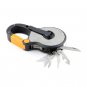 Carabiner Multi-functional Tool Torch Knife Whistle Scissors Screwdriver free shipping