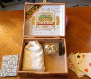 Arturo Fuente Cigar Gaming box 6.5"x5.5" x 2.25"