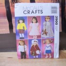 18 inch Doll Clothing Pattern fits American Girl Dolls-McCalls #3900