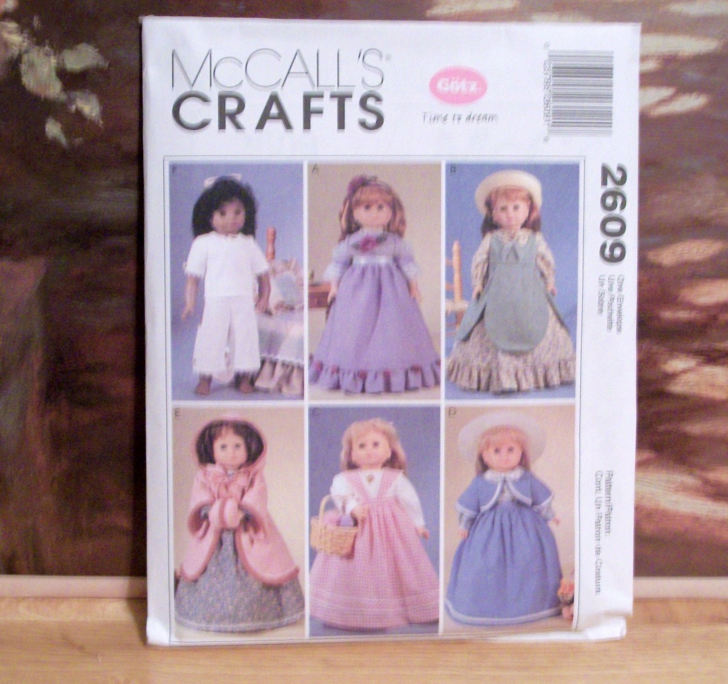 AMERICAN GIRL 18 INCH DOLL CLOTHES PATTERNMCCALL'S M2609