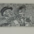 Harry Kernoff 1948 Woodcut