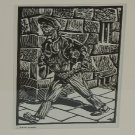 Harry Kernoff 1948 Woodcut