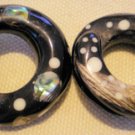 Hand Made Horn with Shell & Bone Inlay Spiral
