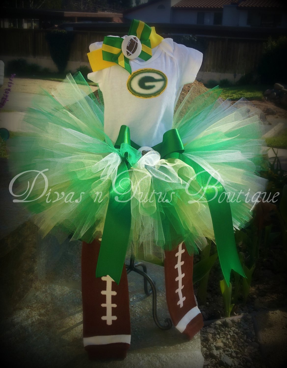 Green Bay Packers Too Cute Squad Pet Dress