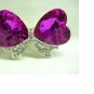 Butterfly design crystal brooch