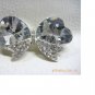 Butterfly design crystal brooch