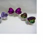 Butterfly design crystal brooch