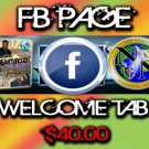 FACEBOOK WELCOME TAB GRAPHICS