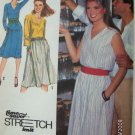 Simplicity 1980s Stretch 9405 Pattern Dress or Top and Skirt Size 10 12 14 Uncut
