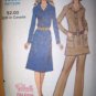 Vintage 1960s Vogue 8122 Pattern, Shirtdress or Tunic and Pants Size 12 Uncut