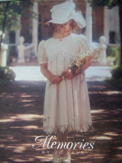 McCalls Memories by Jo Lene 8184 pattern, Childs Dress, Sizes 7, 8, 10, UNCUT