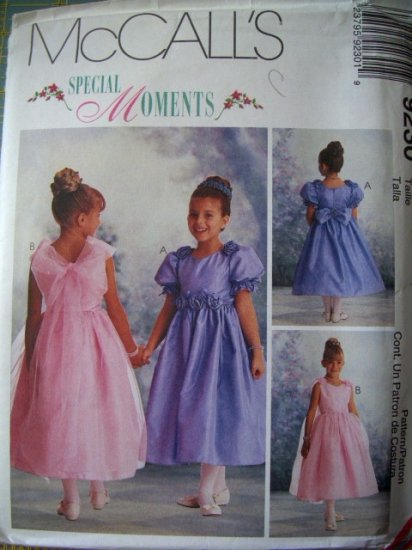 McCalls Special Moments 9230 Pattern, Childs Dress, Sizes 4, 5, 6  UNCUT