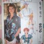 Vintage McCalls Easy 9570 Pattern, Misses Shirt and Bra Top, Size 14, 16, Bust 36, 38 Uncut
