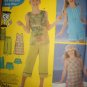 Simplicity 5577 Girls Pullover Dress or Top, Capris, Shorts & Hat  Pattern Sz 12 14 16 Uncut
