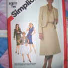 Vintage 5435 Simplicity Pattern, Misses Pullover Dress and lined Jacket Size 14, Bust 36 Uncut