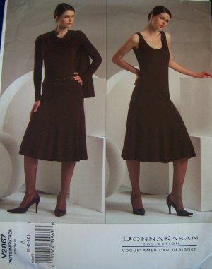 V1282 | Misses' Top and Skirt | Donna Karan | Vogue Patterns