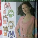Simplicity 4779 Pattern, Misses Knit Twin Sets 6 Styles Size 14 to 22, UNCUT