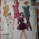 Vintage McCalls 5711 Sewing Pattern Misses Top,Camisole,Pants Sz.10 12 14 UNCUT