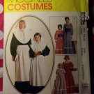OOP McCall's 8335 Pattern, Misses Pilgrim Pioneer Prairie Costume, Sz 16 18, UNCUT