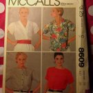 Vintage  McCalls 8609 Pattern, Misses Blouse, Sz 16, UNCUT