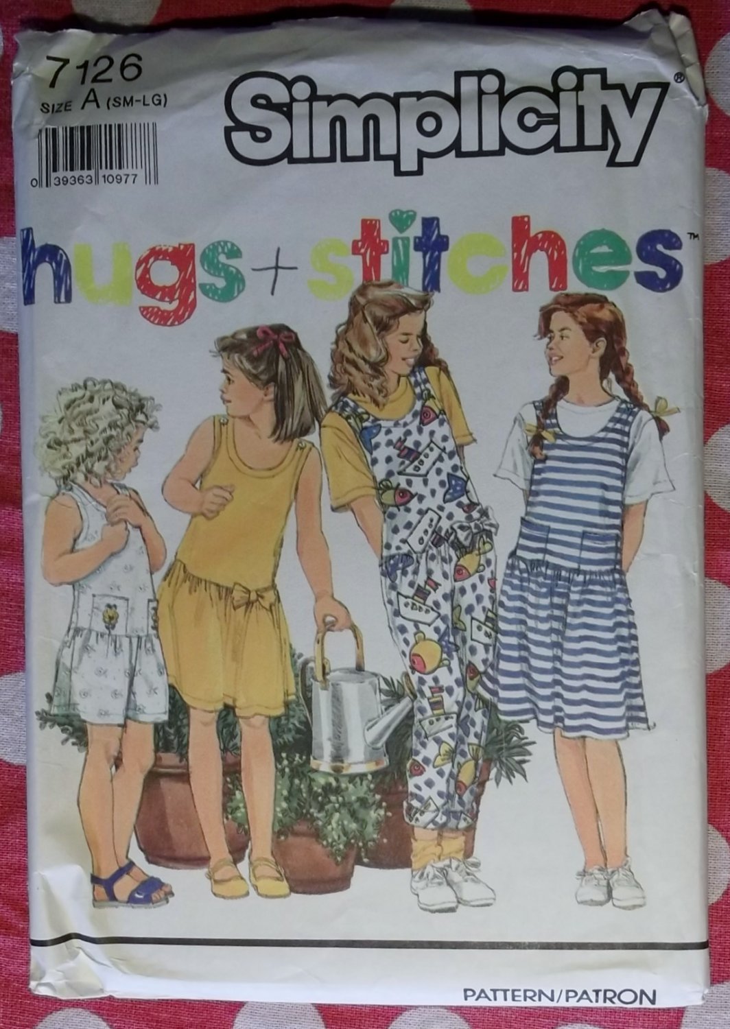 OOP Simplicity 7126 Pattern, Girls Jumper, Jumpsuit & Top, Sz Sm Md Lg, Uncut