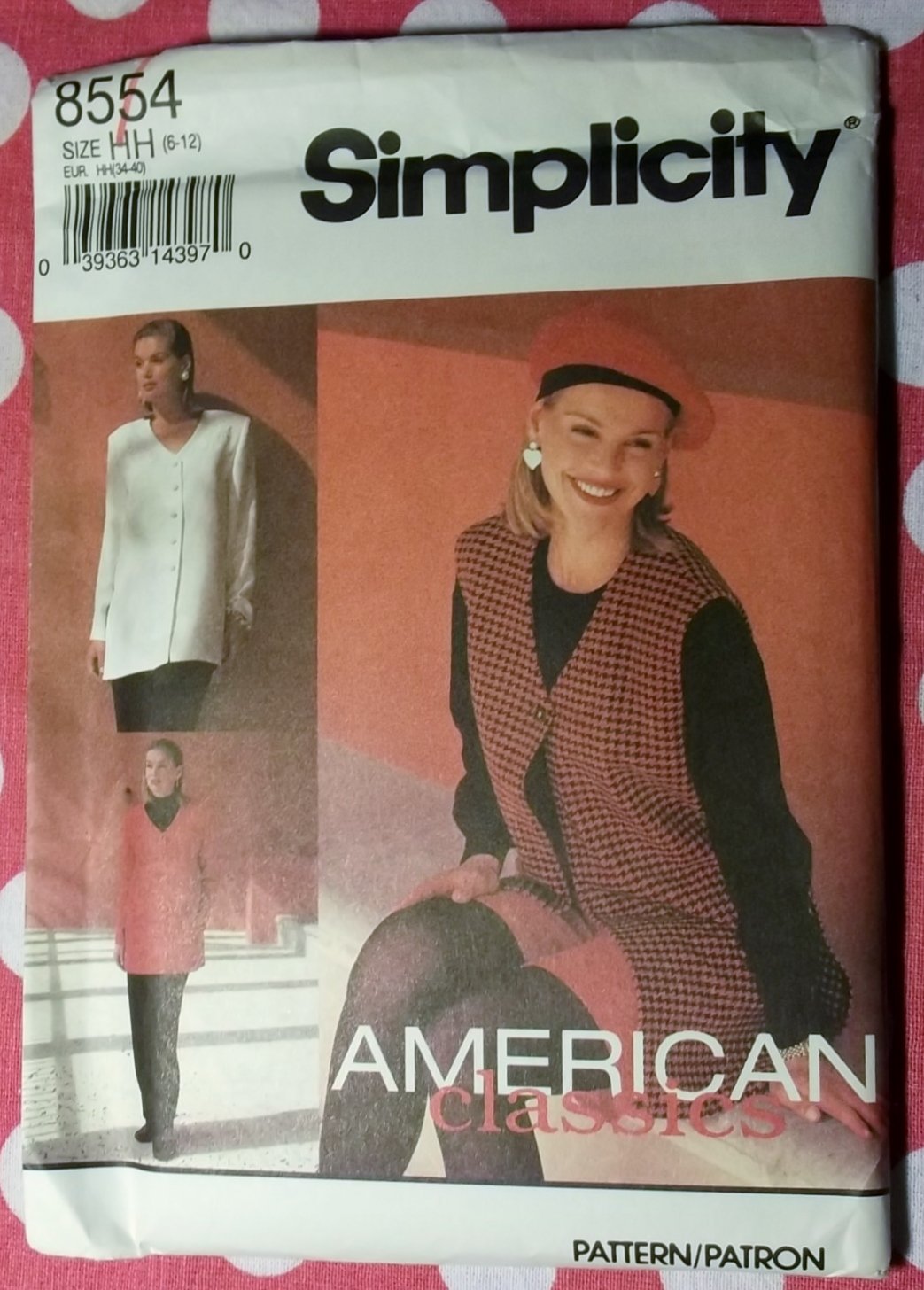 OOP Simplicity 8554 Classic Pattern, Misses' Pants or Shorts, Top or Vest, Sz 6 to 12, Uncut