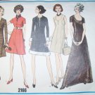Vintage 1960s Retro Mod Vogue 2166 Pattern, Dress, Gown Fur or Jewel Trim, Size 14, Bust 36