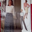 OOP Very Easy Vogue 8604 Pants & Skirt Pattern, Sz 8 10 12, Uncut