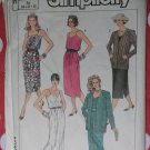 Vintage Easy Simplicity 7552 Misses Dress & Jacket Pattern, Size 6 8 10, Uncut