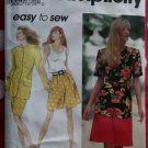 OOP Easy Simplicity 8272 Misses Shorts Skirt Tank Top UL Jacket Pattern, Plus Sz 18 - 24 Uncut
