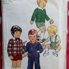 Vintage 70's Simplicity 6119 Toddler Suit, Jacket and Pants Pattern, Sz 1, UNCUT