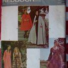 Vintage 1970's Rare Redbook RD1900 Cape & BabyDoll Dress, Sz 14, Uncut