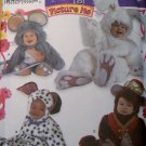 Toddler Picture Me Costumes Mouse Bunny Bear Simplicity 4001 Pattern, Sz  1/2 to 4,  UNCUT  OOP