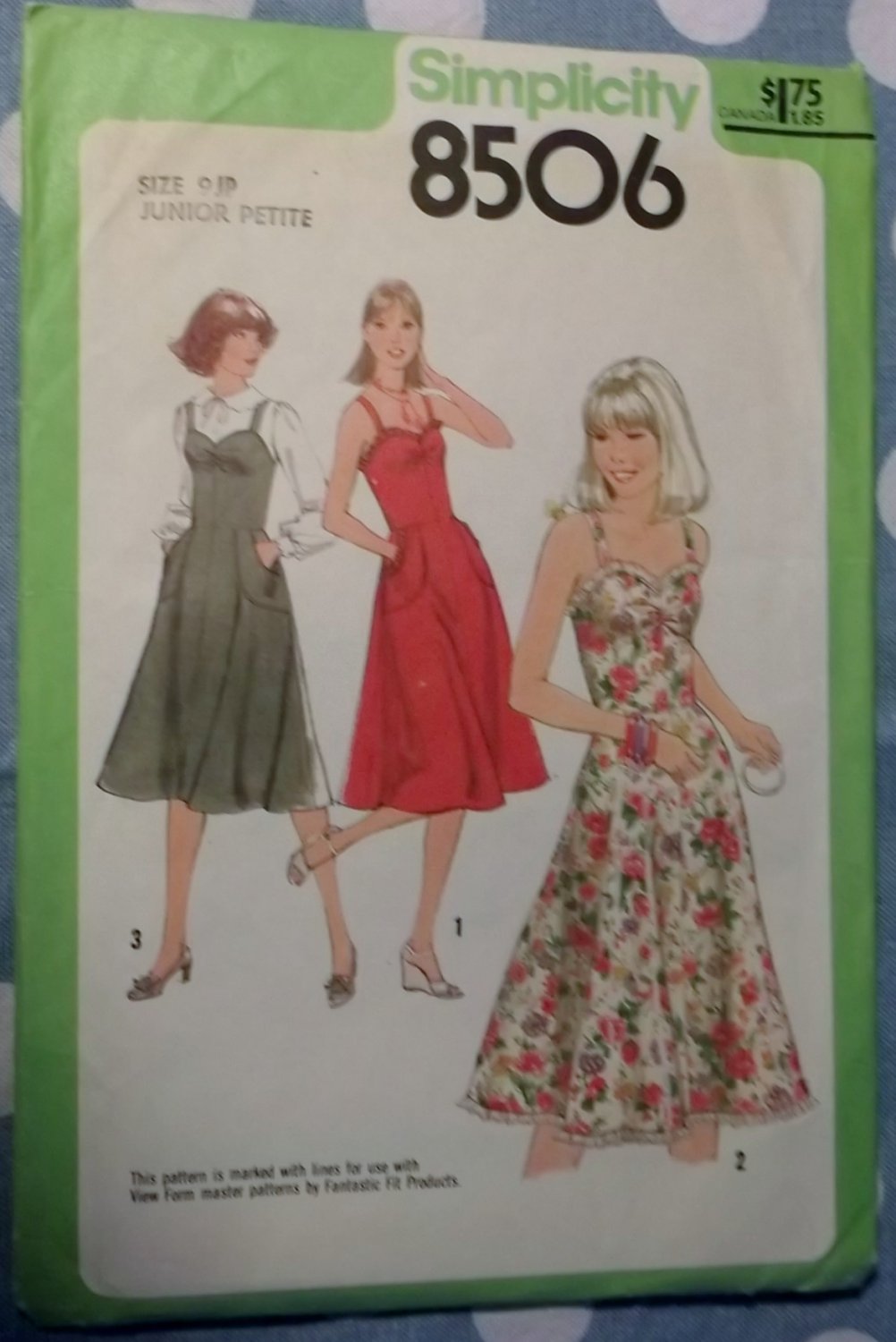 Vintage 1970s 8506 Simplicity Pattern, Junior Petites Sundress or ...