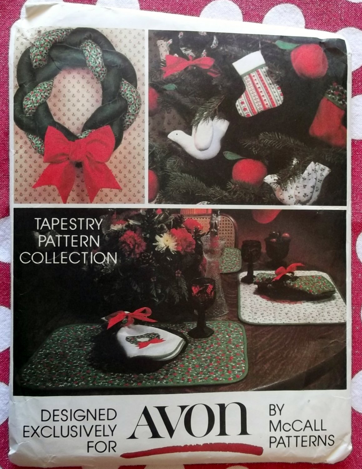 McCall's 5380 Avon Tapestry Collection for Christmas Pattern, Uncut