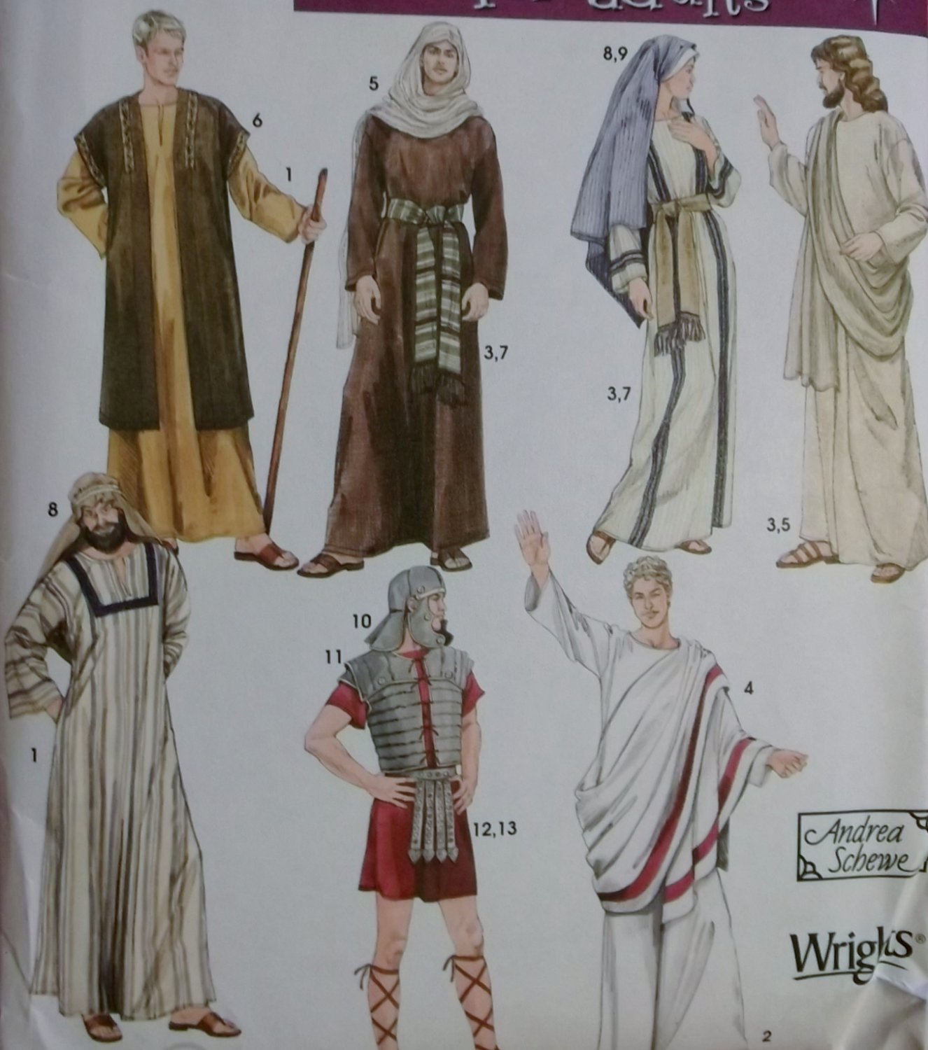 Adult Biblical Passion Play Costumes And Helmet Simplicity 4213 Pattern Plus Sz Xs To Xl Uncut