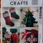 OOP Christmas Fat Quarter Tree, Stockings and more McCall&acirc;��s M4693 Pattern, UNCUT